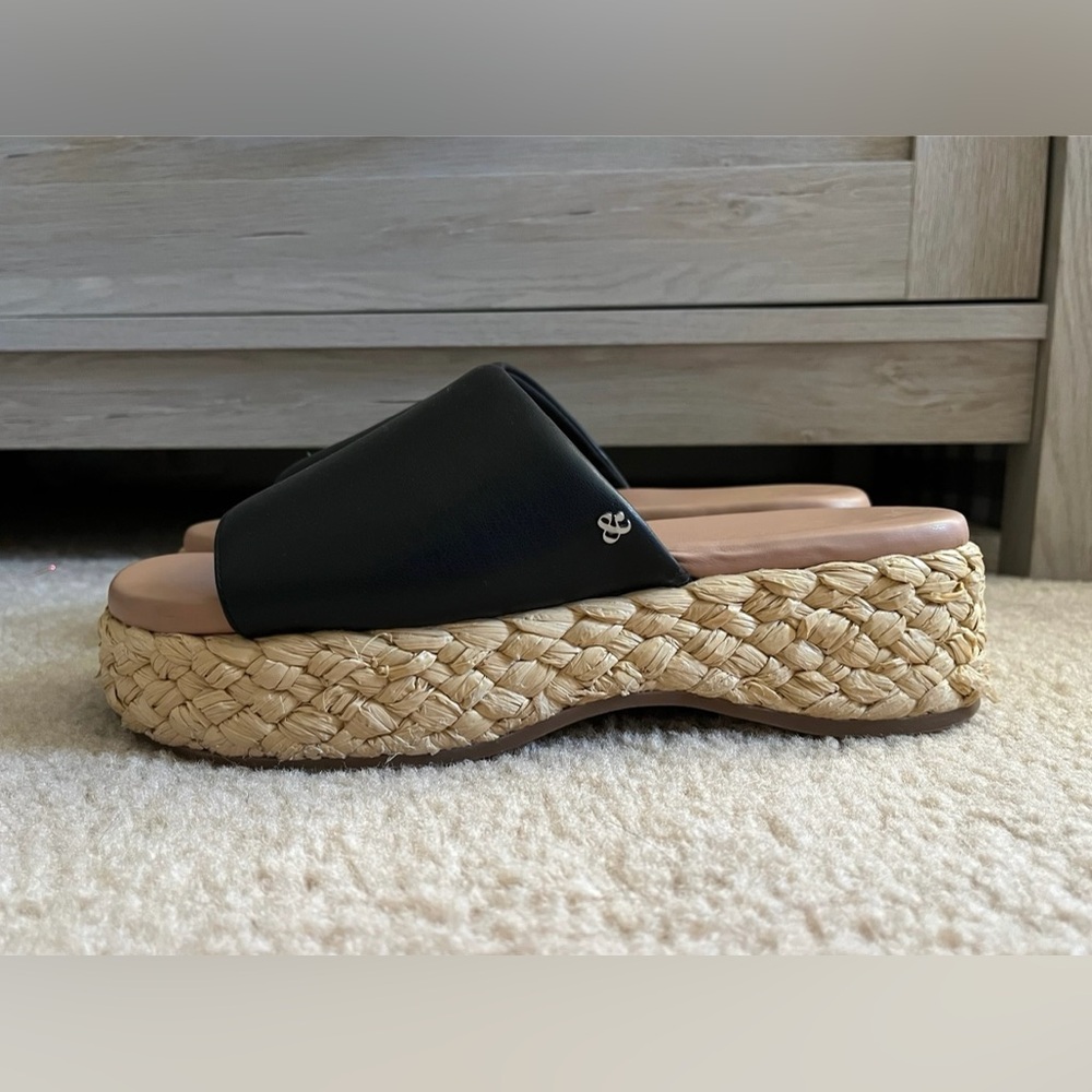 Sam & Libby Women's Ingrid Espadrille Slide Wedge Sandal